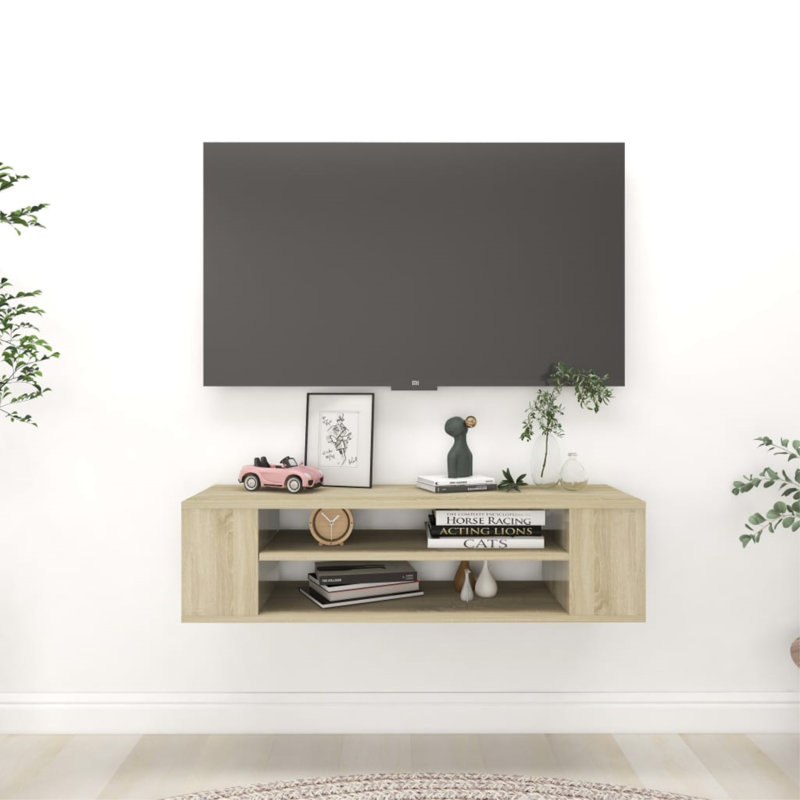 Wade Logan® Hanging TV Stand Floating TV Console Hanging TV Shelf